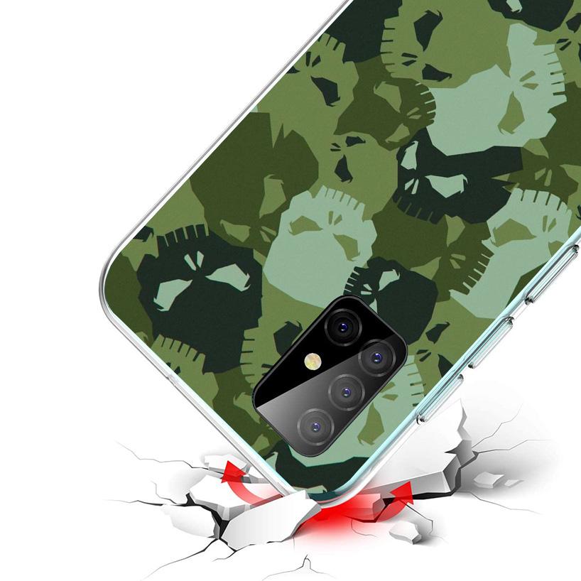 Camouflage Military Cover Phone Case For Samsung Galaxy A12 A22 A32 A52 A72 A02S Phone Case Note 20 Ultra 10 S10 Plus A51 A71 A5