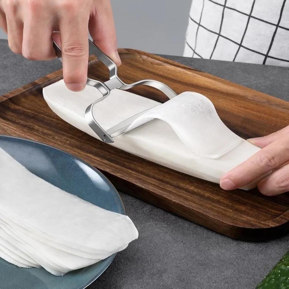 Rustfritt Stål Skrellekniv Reddikskjæring Store Tynne Skiver Potetskreller Grønnsakskutter Kjøkkenmatlagingsutstyr