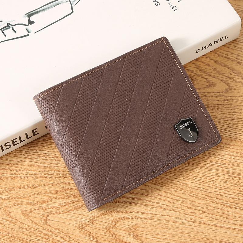 

New Men s Wallet Short Wallet Men s Green Business Casual Horizontal Wallet Fashion Large Capacity Soft Leather Wallet коричневий