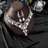 Exquisite High-End European & American Bridal Necklace Earring Set - Elegant Wedding Accessories