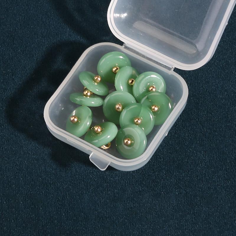 

Круглые Ретро Пуговицы Аксессуары Ципао Ханфу Древняя Одежда Бусины Антикварные Пуговицы Рубашка Кардиган Жемчужные Пуговицы dark green * 10mm