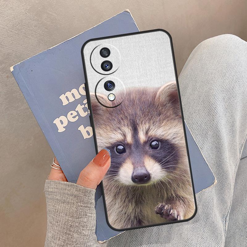 

Funny little raccoon Case For Honor Magic 5 6 7 8 Pro Cover For Honor 200 400 Lite 50 70 90 X8a X8b X9a X9b X9c Honor X8a
