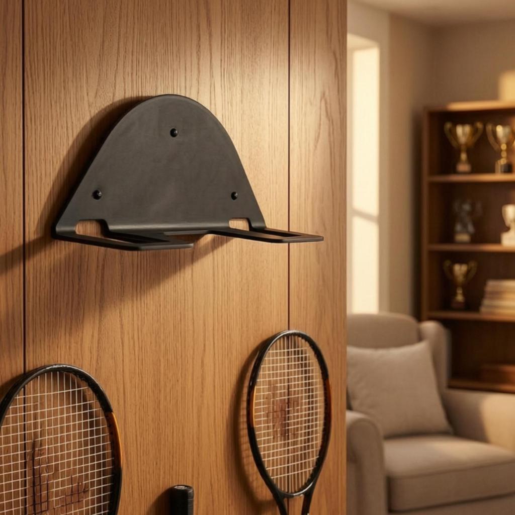 Wall-Mounted PingPong Paddle Holder | slotted Construction, table Pong