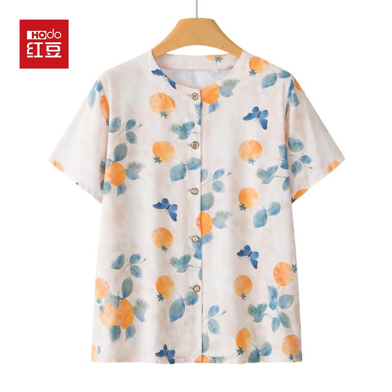Hodo Women s Floral Cotton Silk Summer Apparel 4XL