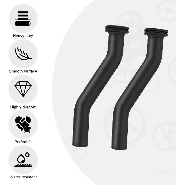 2pcs Rubber Vacuum Hoses, 3 Inch 596163 797408 Vacuum Hoses Replacement Parts for Briggs/Stratton Mower Tractors and Small Gasoline Engines