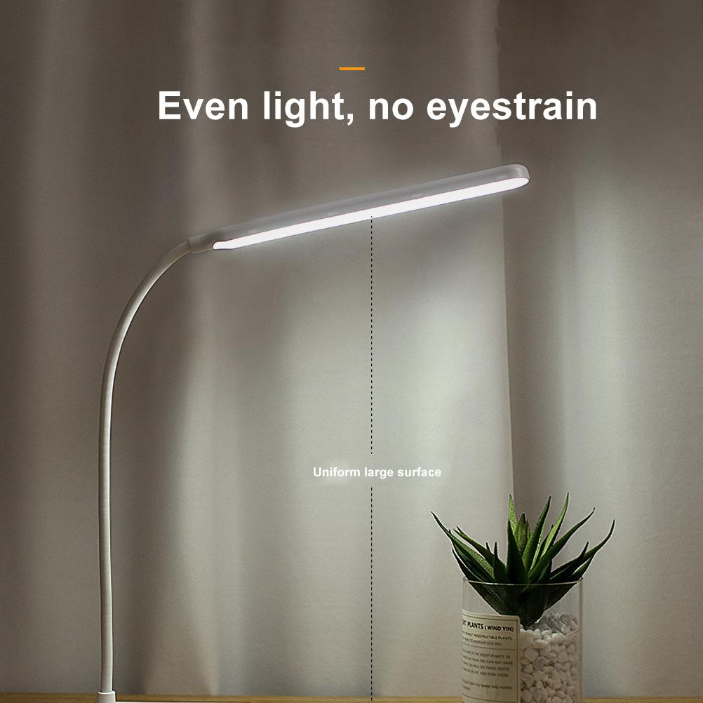 Eye Protection LED Desk Lamp USB Charging Bedside Table Desk Lamp with Mobile Phone Holder Three Color Switchable Eye