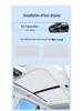 Electrostatic Sunroof Sunshade for Toyota RAV4, Highlander, Crown, Camry, and Venza