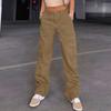 Womens Baggy Cargo Pants Streetwear Hip Hop Joggers Sweatpants  Casual Loose Wide Leg Trousers
