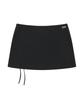 Ordinary Holiday Lace Up Mini Skirt [Black]