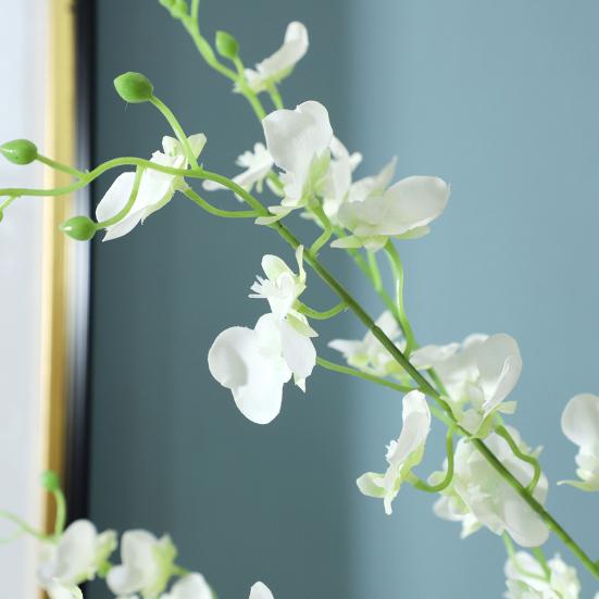 Artificial Phalaenopsis Flower Real Touch Faux Butterfly Orchid Branch for Tall Vase Wedding Home Office Party Hotel Decoration