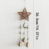 Five-pointed Star Vintage Bell Pendant Pastoral Style Door Hanging Hanging Star Decoration  Eaves