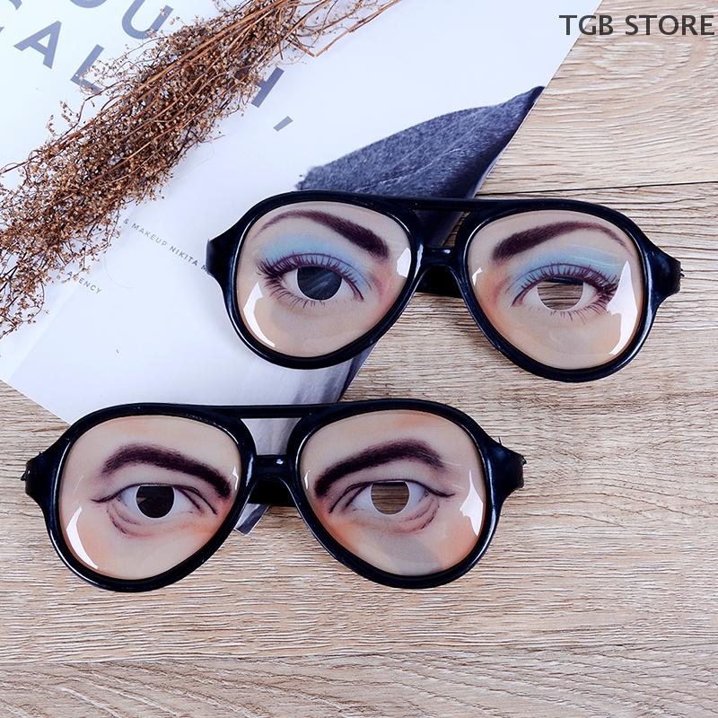 1Pc Halloween Novelty Glasses Funny Glasses Toy Party Photo Booth Props