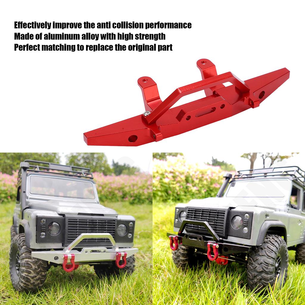 RC Car Front Bumper Metal Aluminium Car with Trailer Buckle for MN D90 1Celsius12 RC Car Vehicle