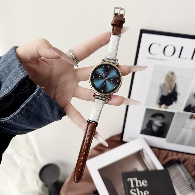 Dressy Leather Strap for 18mm 20mm 22mm huawei watch GT6 41MM xiaomi oppo Slim Genuine Leather Band Bracelet for huawei watch Fit Fit2 Fit3 Fit4 band