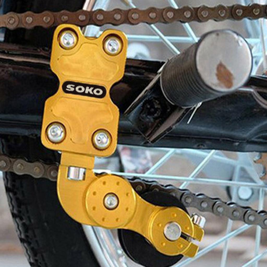 Motorsykkel kjedestrammer, buet bjelke bilstrammer, kjedeføringskjede, automatisk justering, spennhjul