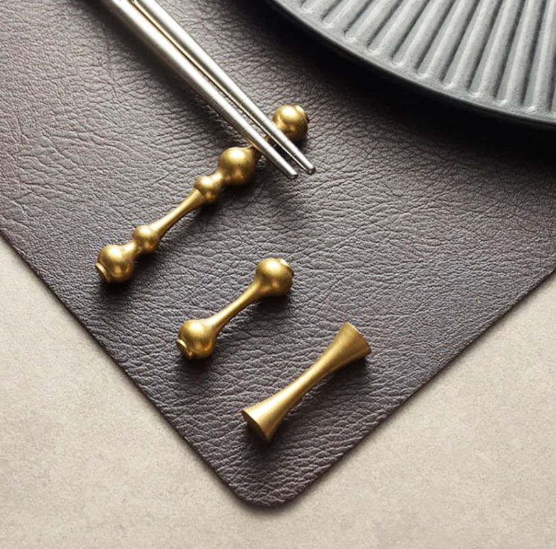304 Stainless Steel Vintage Chopstick Rests Chopstick Pillows Spoon Rest Multi-Use Spoon Rest Tableware Restaurant Hotel