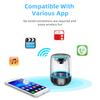 C7 Portable Wireless Stereo Bass Bluetooth-compatible Speaker Colorful LED Light Sound Box