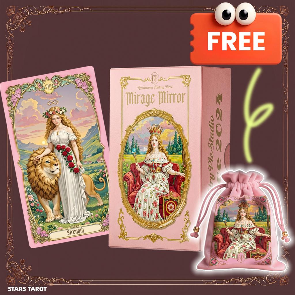 Carte dei Tarocchi Fantasy Rinascimentali 12x7 Arte Vintage Divinazione Oracolo Gioco da Tavolo Accessori Magici Lettura della Fortuna Edizione Inglese