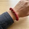 Acrylic Skeleton Beaded Bracelet Bone Stone Elastic Bangle Punk Skull Beaded Bracelet  Teenager