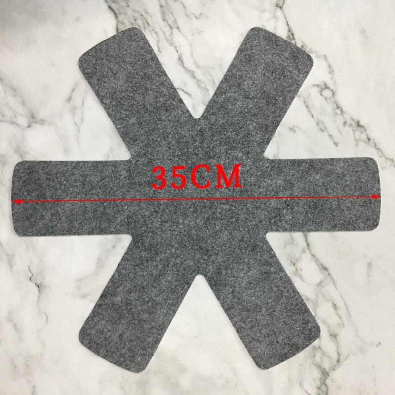 3/12PCS Felt Pad Pot Pan Protector Home Anti Scratch Non-Stick Cookware Utensil Insulated Felt Pan Mat