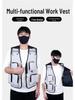 Outdoor Multi-Pocket Workwear Vest for Volunteers, Fishing, Photography, or Group Activities