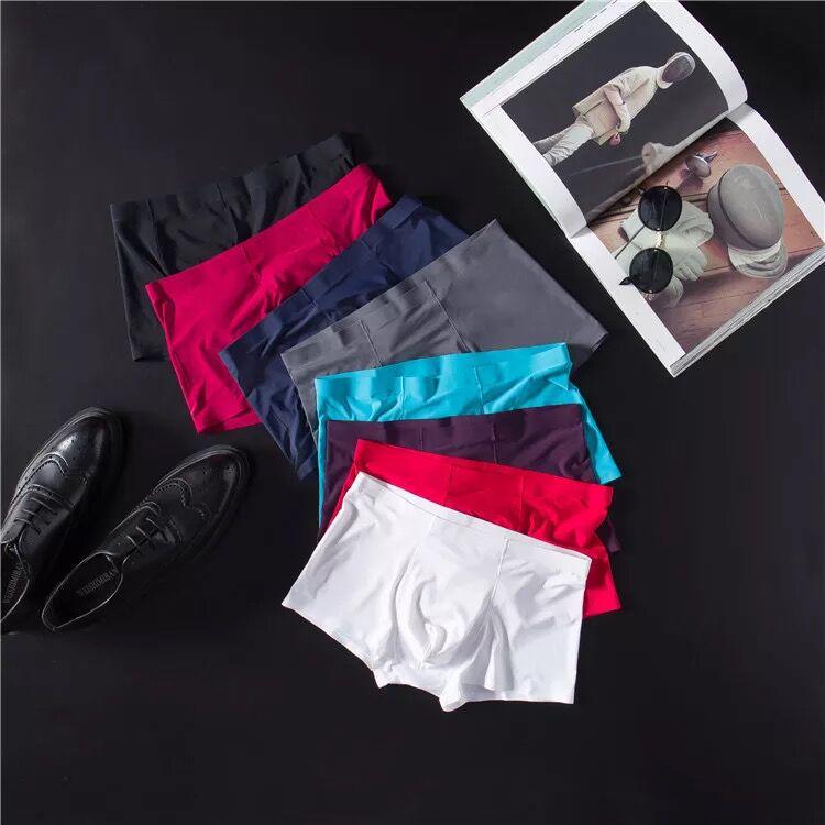 Boxer da uomo senza cuciture in seta ghiacciata - Ultraleggeri, traspiranti, sportswear alla moda