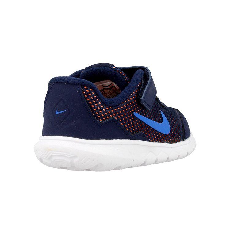 Nike Flex Experience 4 Velcro Low Top Casual Running Shoes Baby Sneaker Blue Orange 749810-400