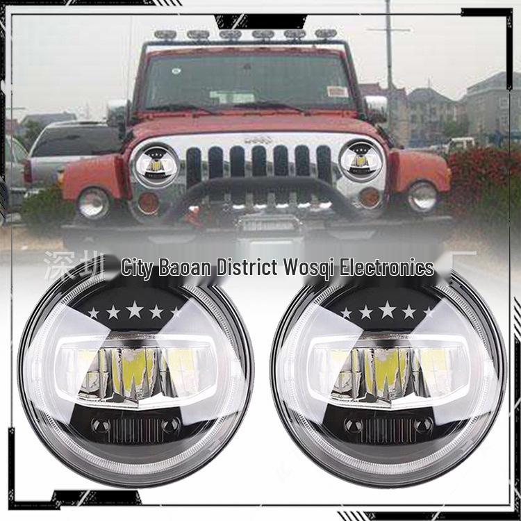 Wrangler 7" LED Headlight with DRL - High/Low Beam Super Bright Driving Light