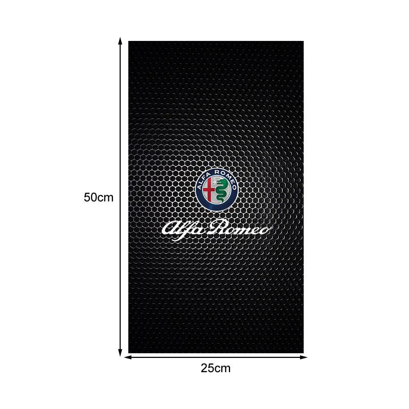 B-Pillar Center Column PET Decals Emblem 3d Sticker Auto Parts Caps For Alfa Romeo 147 159 Giulietta Giulia Mito Spider Alpha