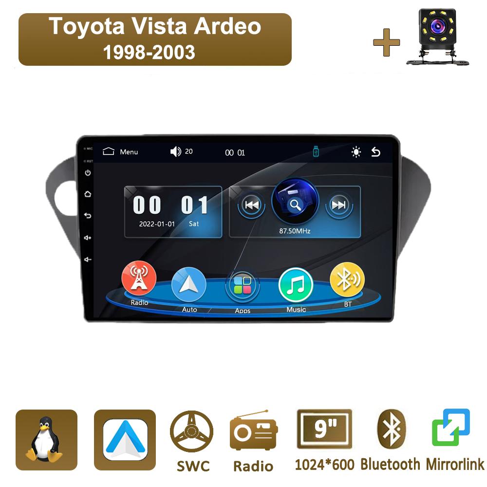

Icreative Car Radio Multimedia MP5 Player Head Unit Stereo BT For Toyota Vista Ardeo 1998-2003 чёрный