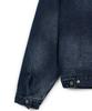 Fdr Heavy Denim Work Hood Quilting Jacket Blue
