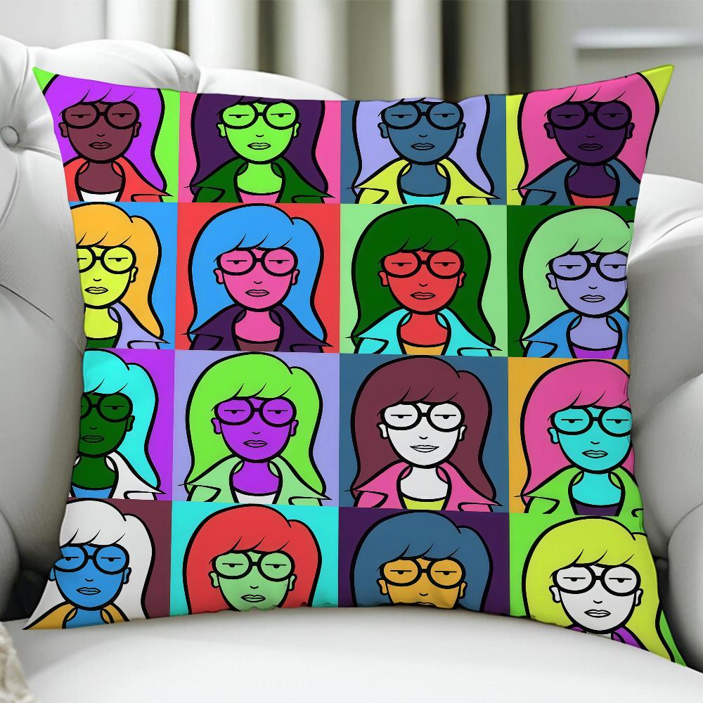 

Animation Cartoon DDariaES cushion cover Birthday Anniversary Gifts Double Sided Printed Zipper Cushion Cover 30x30cm