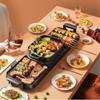 220V Household Multi-function Barbecue Machine Smokeless Instant Boiled Double-flavor Hot Pot One Machine Pan Fried Roast