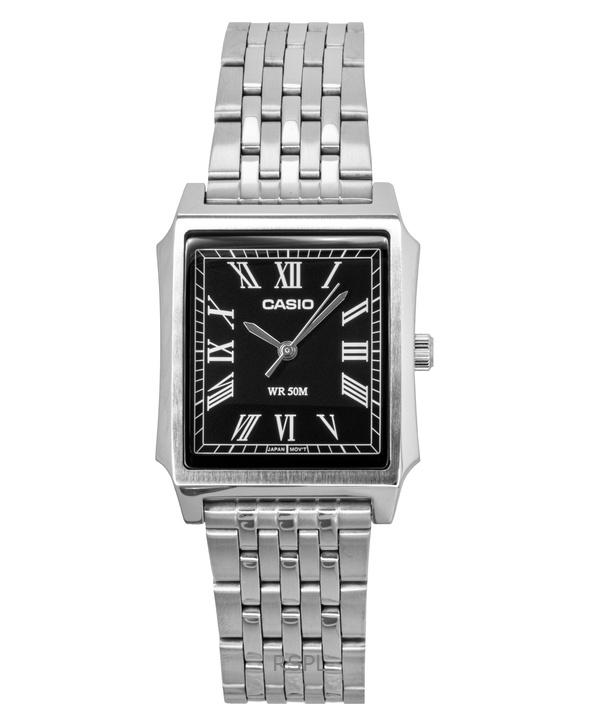 

Casio Стандартные аналоговые кварцевые мужские часы из нержавеющей стали с черным циферблатом MTP-B190D-1BV