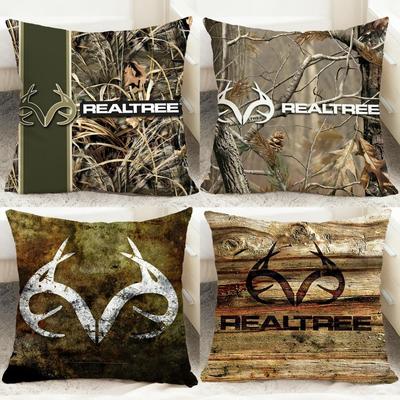 Fashion R-RRealtree Cushion Cover Comfortable Reversible Pillow Cover Ideal for Car Sofa Bedroom & Beyond