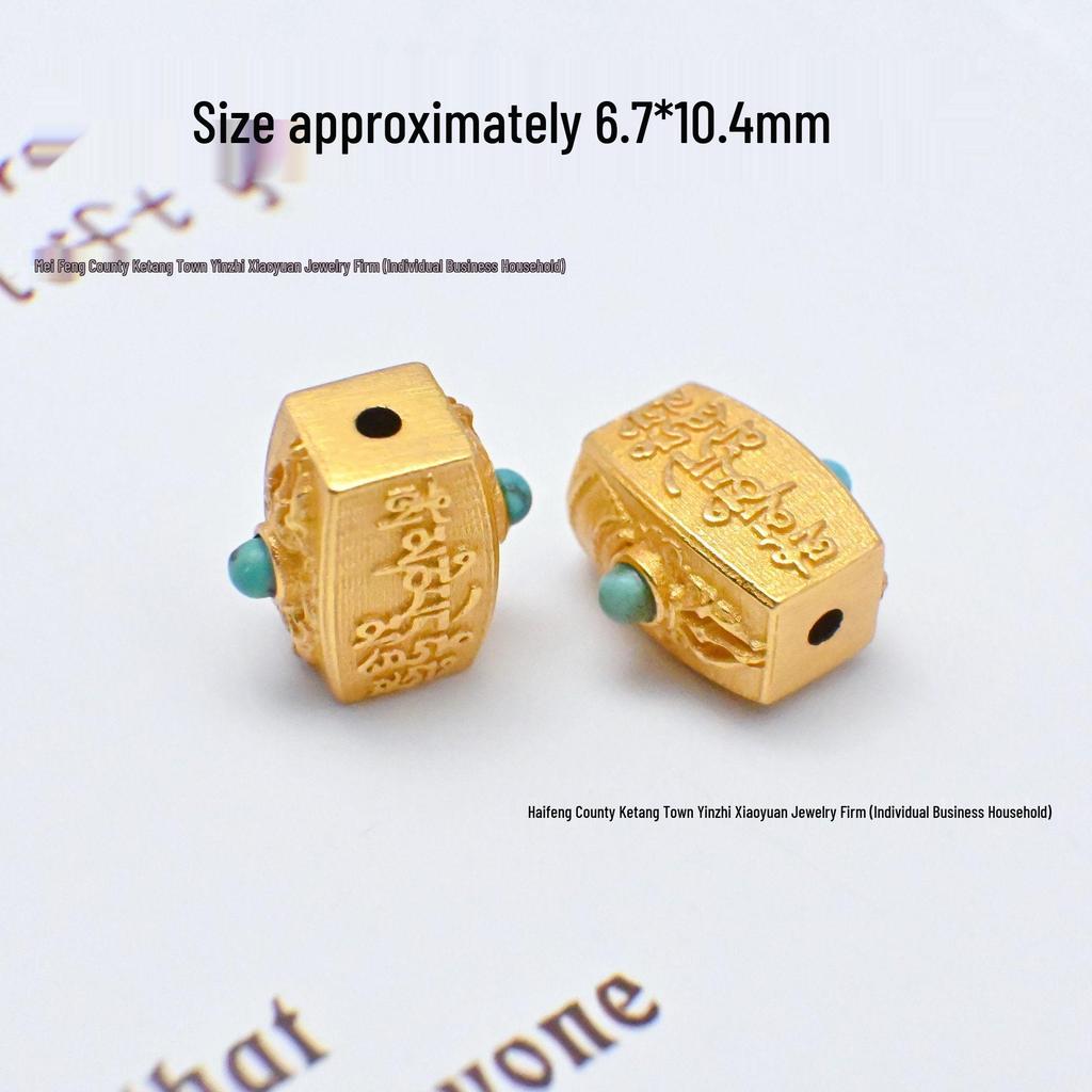 24K Gold-Plated S925 Sterling Silver Hexagram Spacer Beads & Feather Pendant for DIY Jewelry.