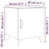 VidaXL Tables de chevet 2 pcs blanc brillant 40x40x50 cm 827505