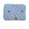 Korean Ins Style Cute Diamond Embroidery Bow Notebook Storage Bag (11/13/15 Inch)