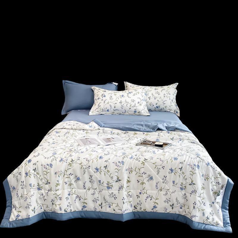 Plover Hemp-Feel Cotton Summer Quilt Set