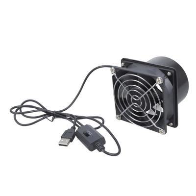 USB 5V Exhaust Fan With 3 Speed Adjustment For Kitchen Bathroom Greenhouse Plastic Ventilation Blower Removable Design