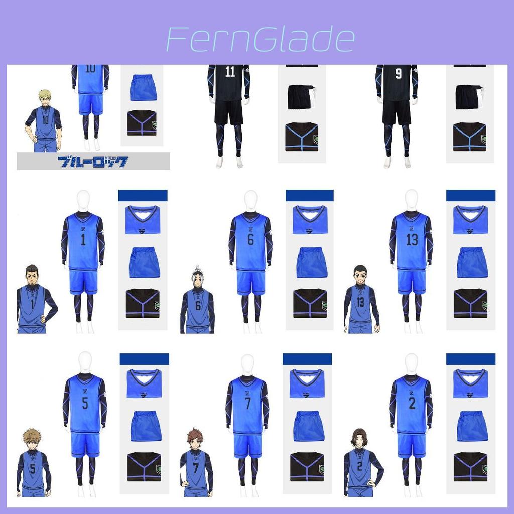 Blue Lock Cosplay Isagi Yoichi Rensuke Nr 1 Tröjset För Animefans