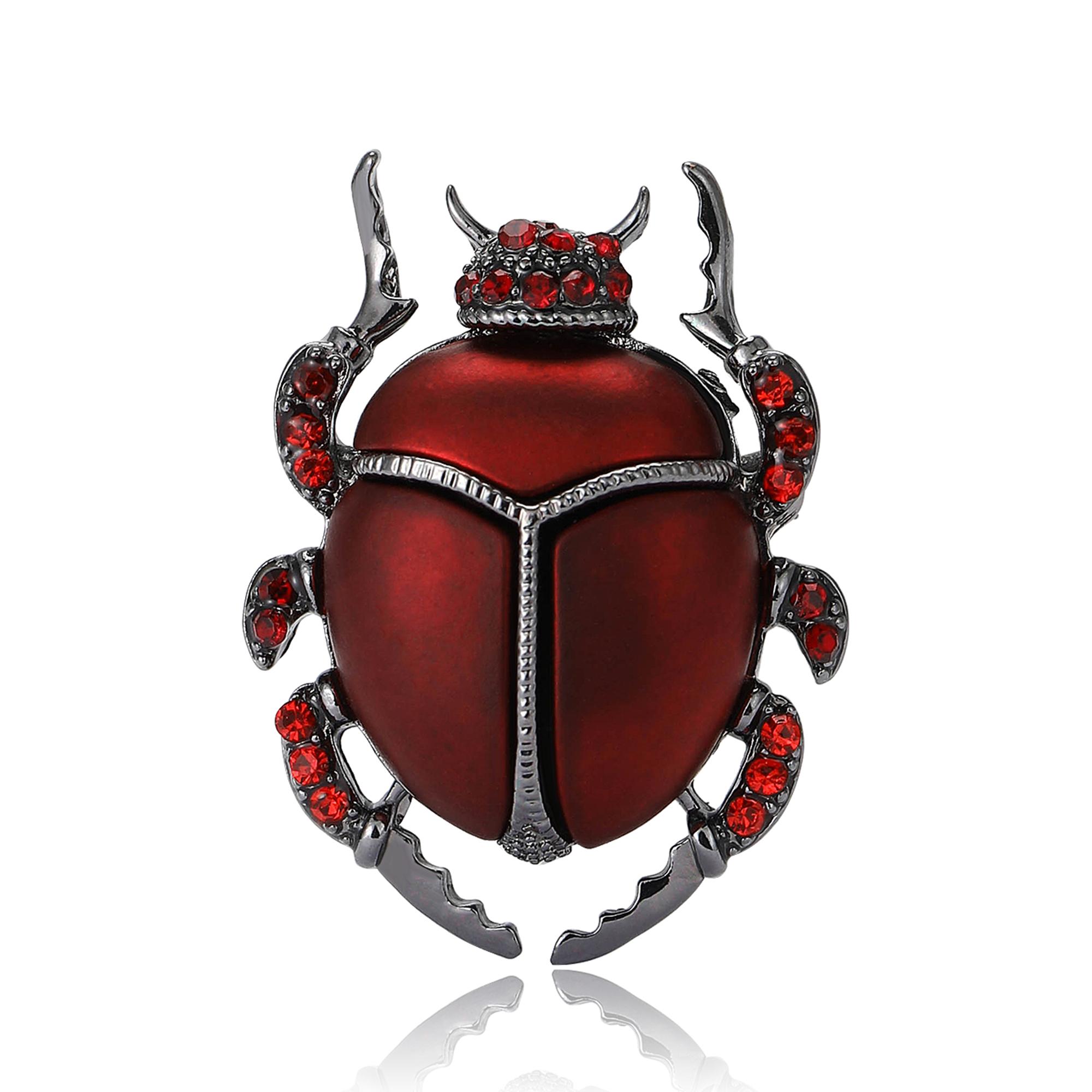

Beautiful Enamel Beetle Brooches for Women Unisex Insect Pins Friends Party Gifts Banquet Jewellery Accessories CLE