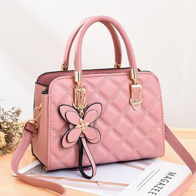 Semplice Borsa a Tracolla Messenger Nuova Moda Coreana Trapuntata a Diamanti Borsa da Donna