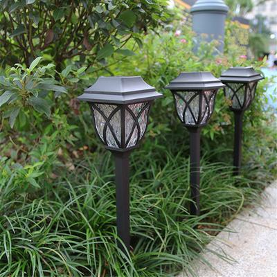 2Pcs Led Houses Solar Pathway Lights Waterproof Outdoor Solar Lamp for Garden/Landscape/Yard/Patio/Driveway/Walkway Christmas