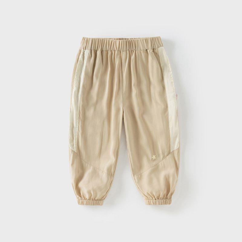 David Bella Boys  Anti-Mosquito Pants Baby Children s Thin Pants 2026 New Summer Baby Casual Long Pants Children s Clothing Khaki [Ready Stock] 100