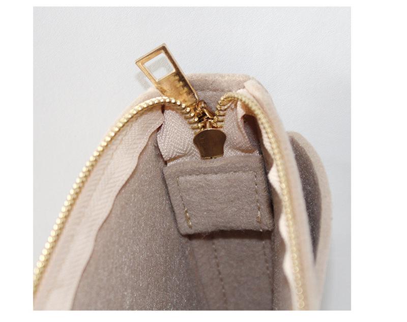 Women's Large Capacity Cross-Border Multifunctional Felt Toiletry and Makeup Bag