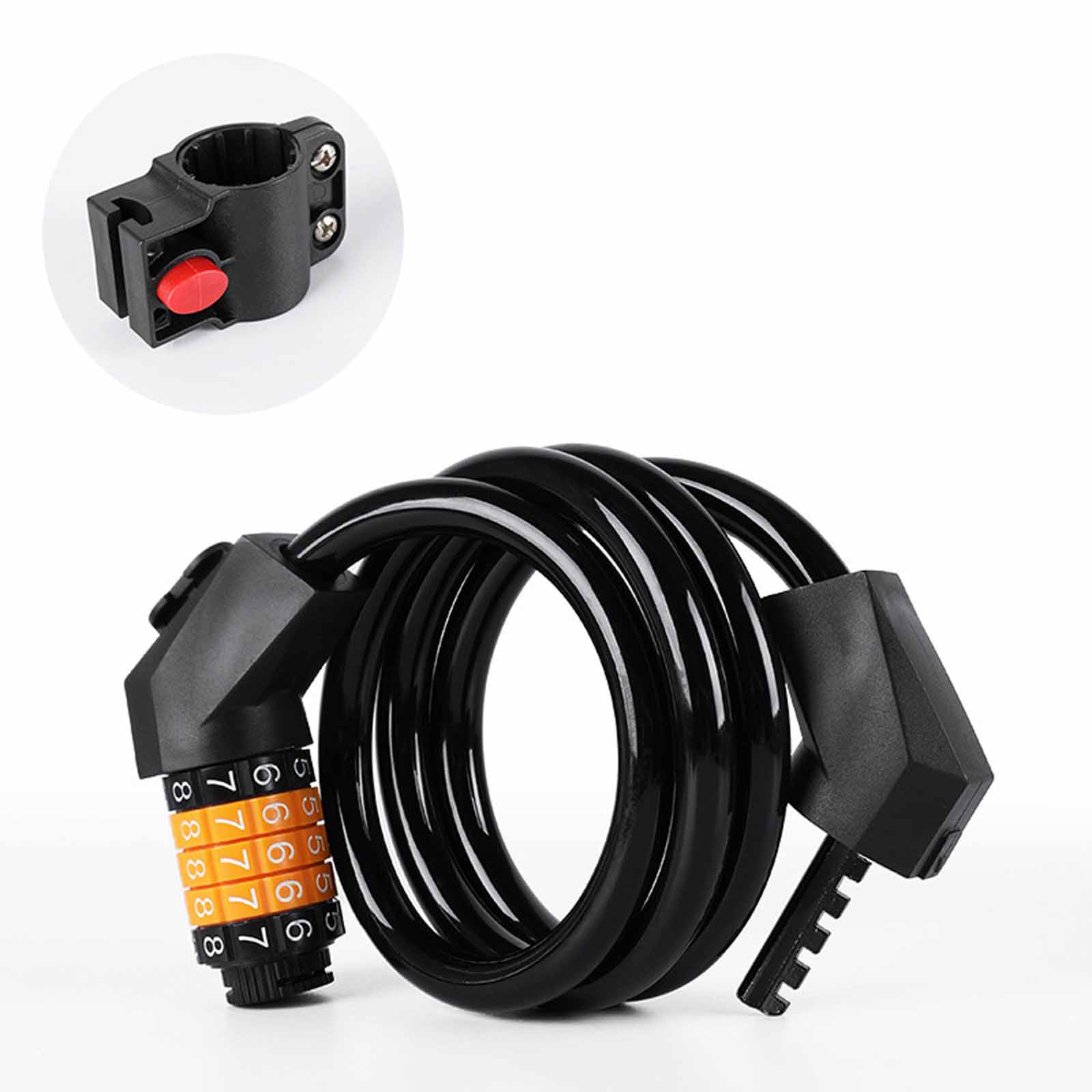 

Electric & Mountain Bike Lock – Portable Thickened Steel Cable, Alloy -Theft Combination Lock One Size