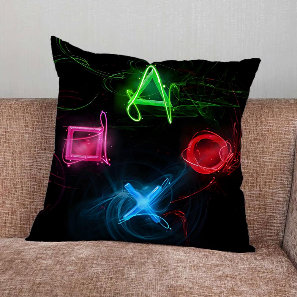 Console Gamepad Gamer Play Pillow Case For Home Bedroom Car Office Decoration Living Room Sofa Cushion Cover Suitable