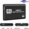 4K UHD USB 3.0 To HDMI Capture Card for Video, Game Streaming, and Recording
