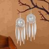 Silver Long Tassel Earrings Bohemia Bohemia Drop Earring Classic Ethnic Style Dangle Earring  Women